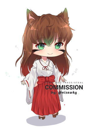 Fullbody Chibi Commission for Client on IG - 2021