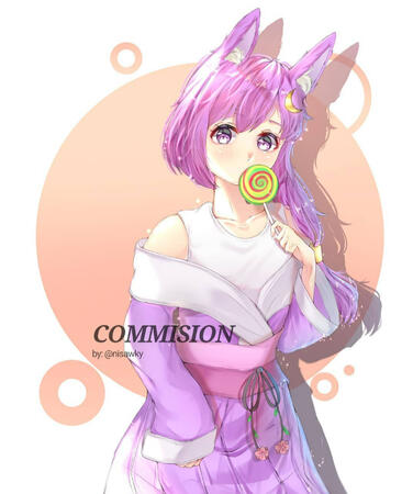 Halfbody Commission for client on IG - 2020