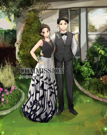 2x Fullbody + Detailed BG Commission for Client on IG - 2020